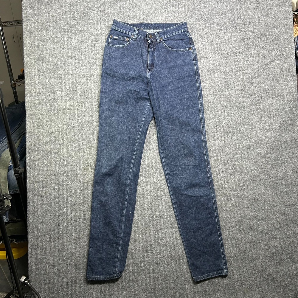 Lee Straight Jeans Women's 6 Blue Denim Mid Rise Pockets Classic Zip Fly - 27X33